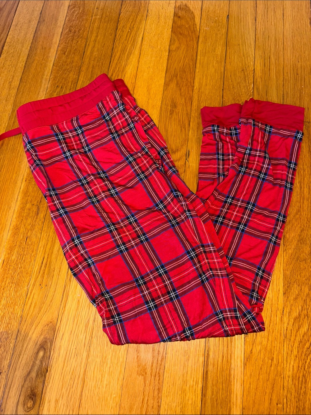 Little Sleepies Women’s Red Plaid Joggers Size M